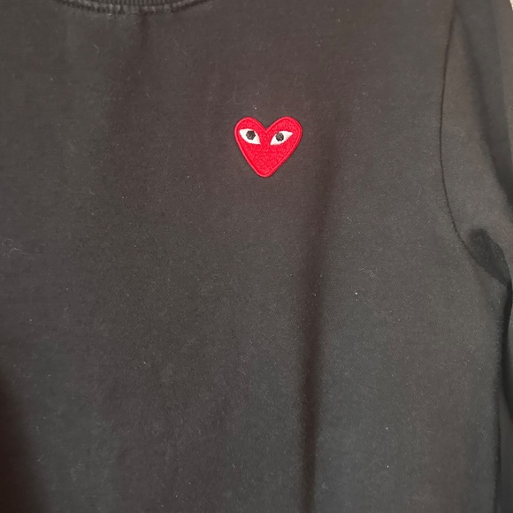 Comme Des Garçons Play Black Heart Sweatshirt Size M - Picture 2 of 6